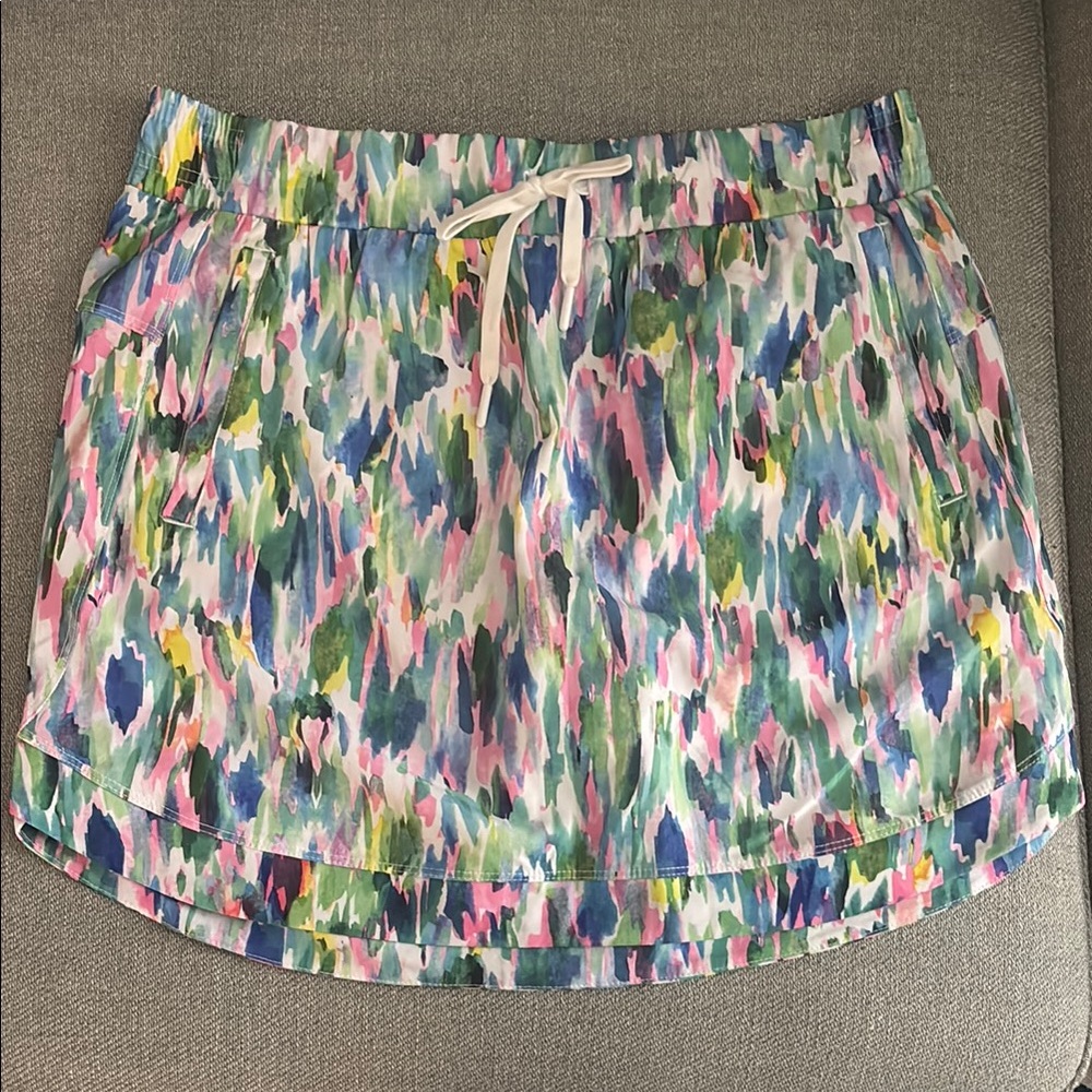 Colorful Abstract Print Skirt